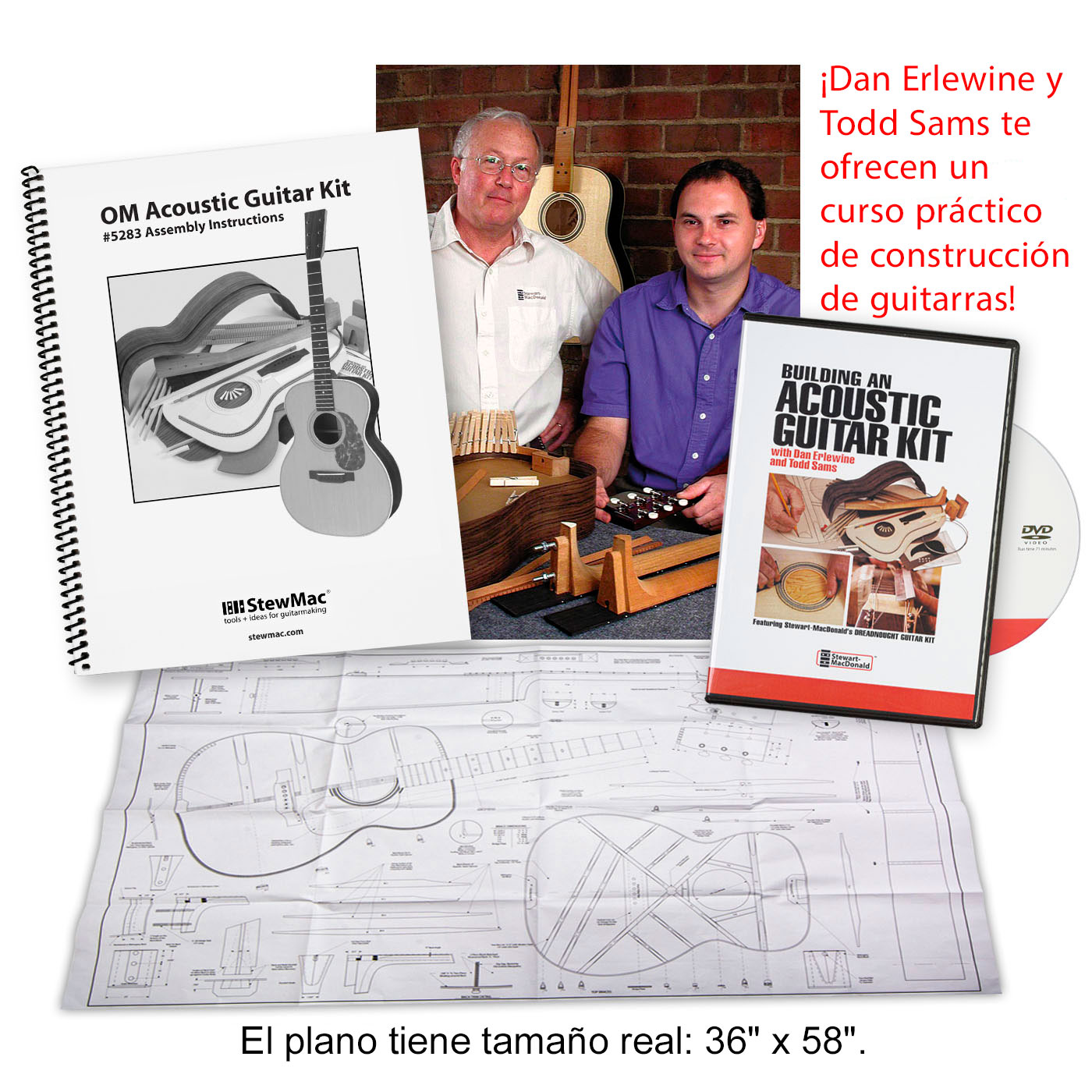 Kit de guitarra acústica OM de StewMac