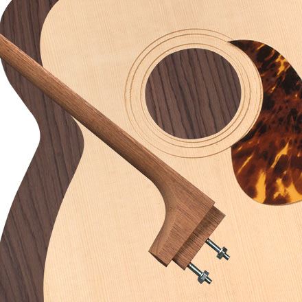 StewMac OM Acoustic Guitar Kit, Bolt-on Neck, Sitka Top, Indian Rosewood Back & Sides