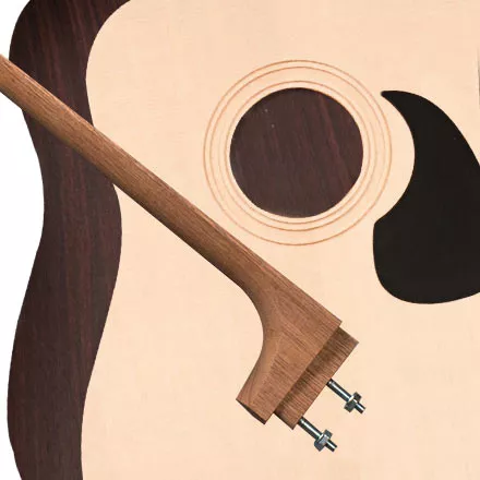  Kit de Guitarra acústica StewMac Dreadnought, cuello con tornillos, top Sitka, espalda y laterales Indian Rosewood