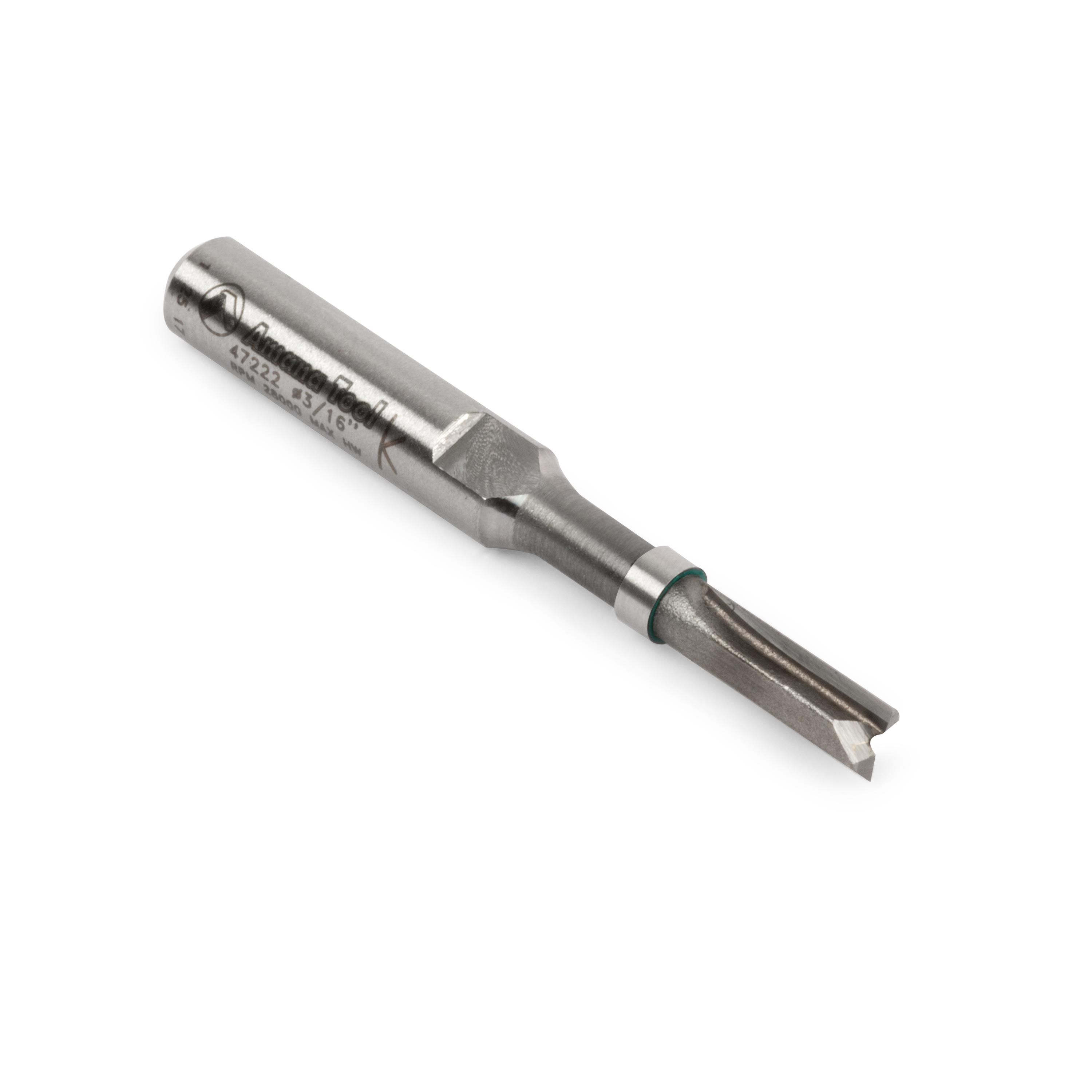 Amana Tool Brocas en miniatura para enrutador de cojinetes de bolas, mango de 1/4"
