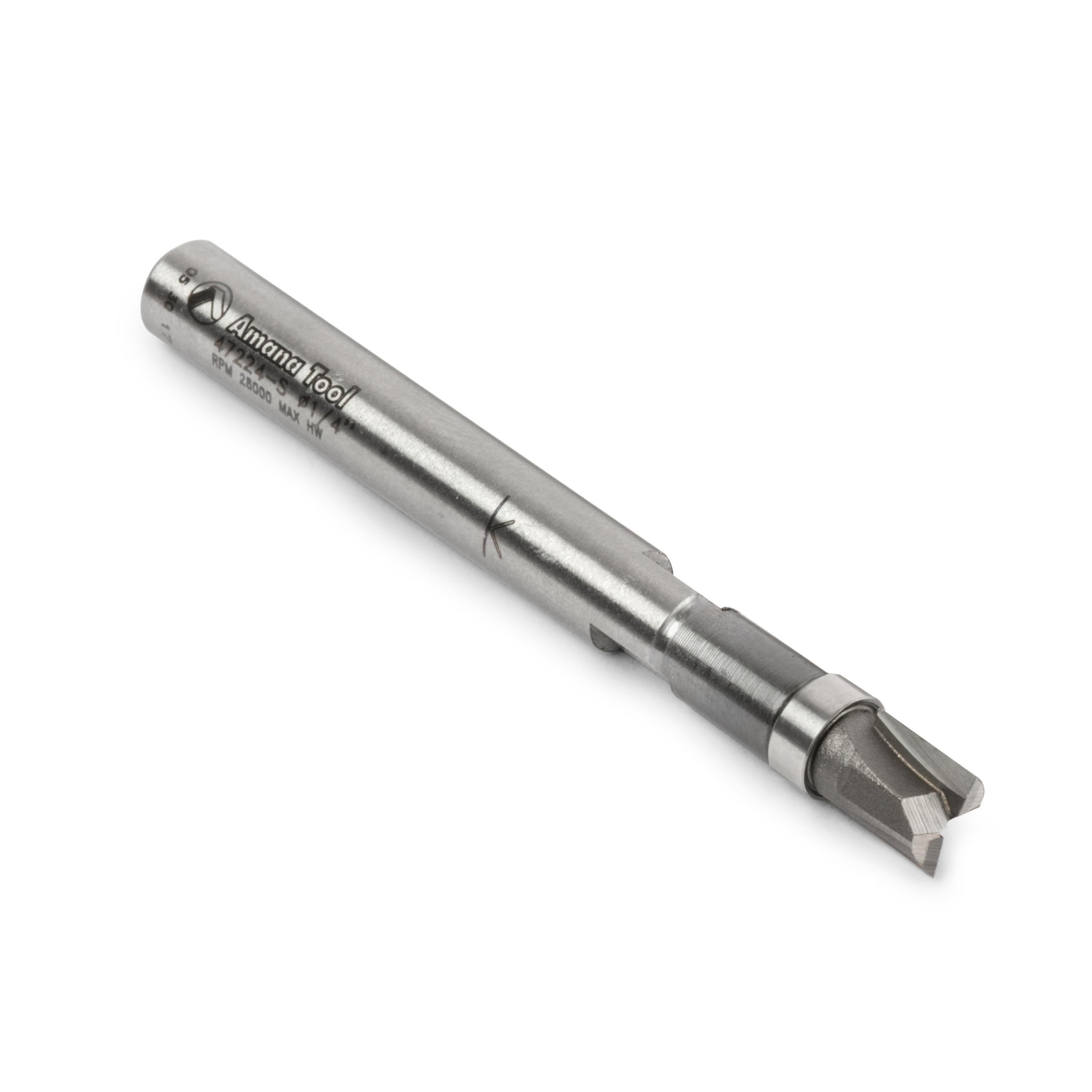 Amana Tool Brocas en miniatura para enrutador de cojinetes de bolas, mango de 1/4"