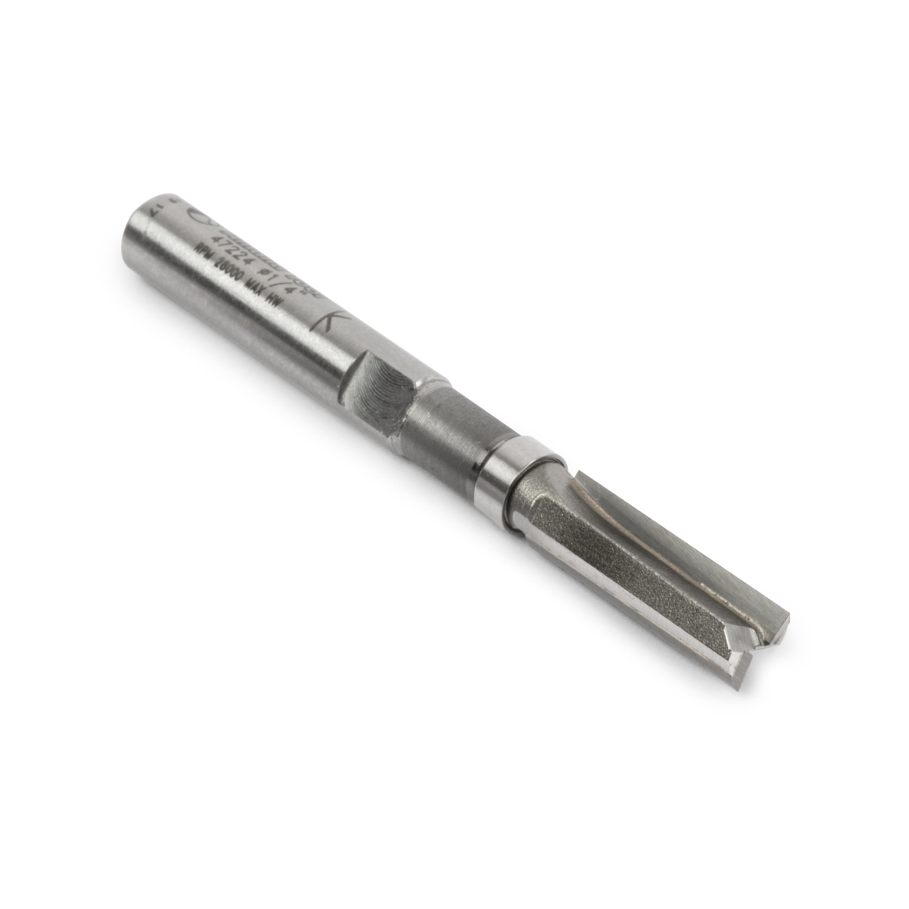 Amana Tool Brocas en miniatura para enrutador de cojinetes de bolas, mango de 1/4"