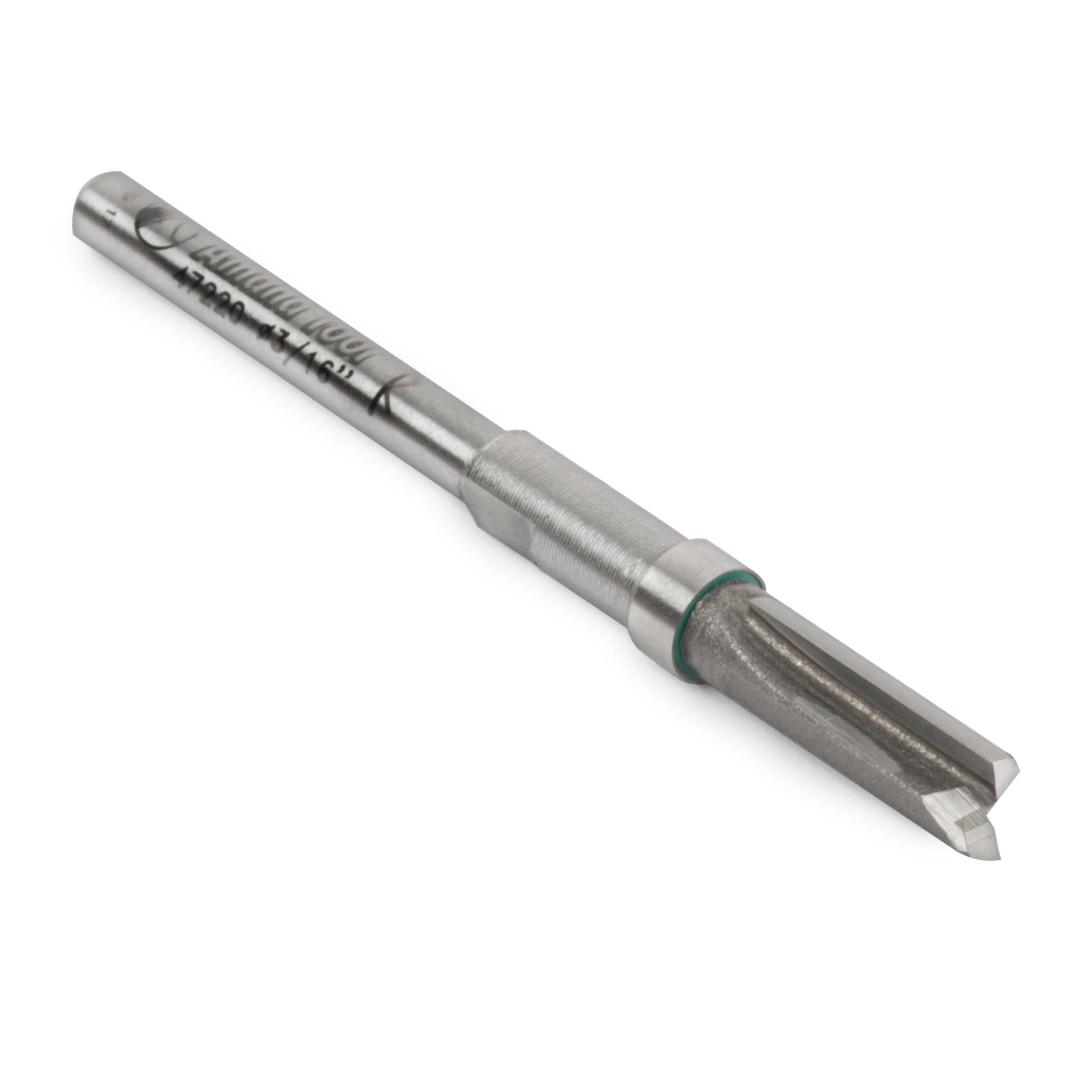 Amana Tool Broca en miniatura para enrutador de cojinete de bolas, mango de 1/8"