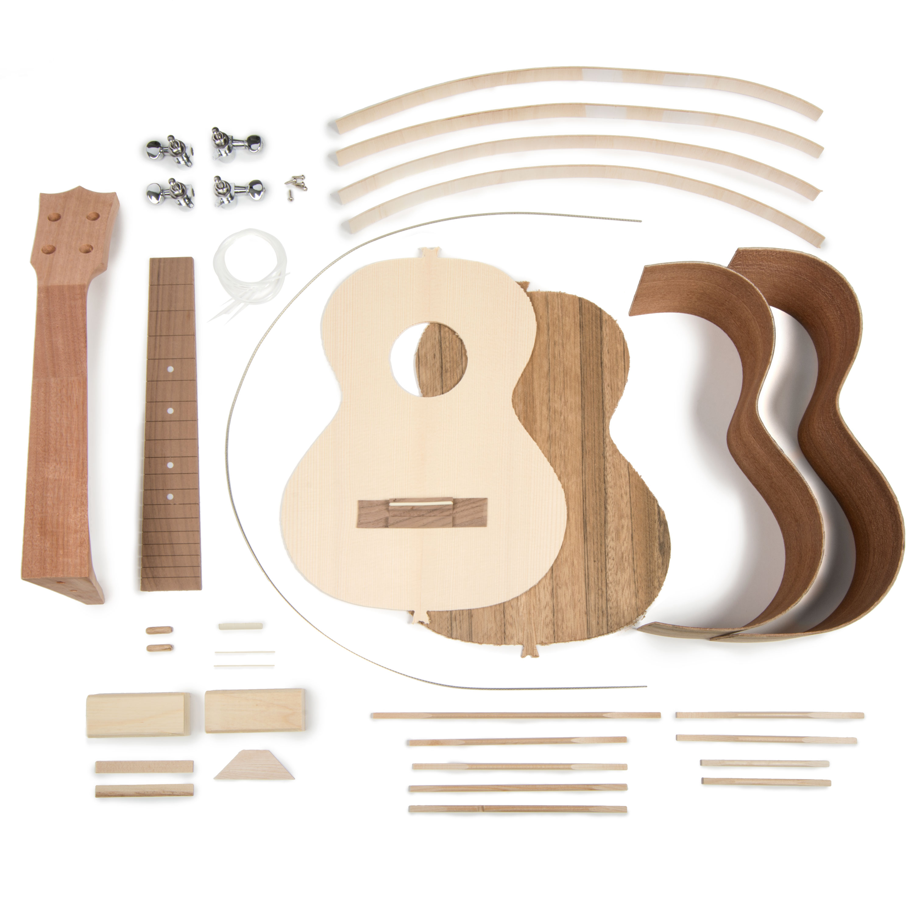 StewMac Walnut Tenor Ukulele Kits