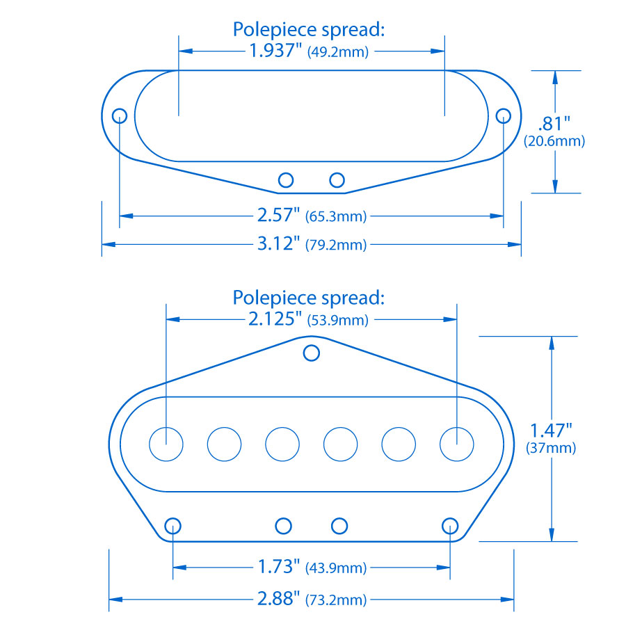 Pastillas StewMac para Tele