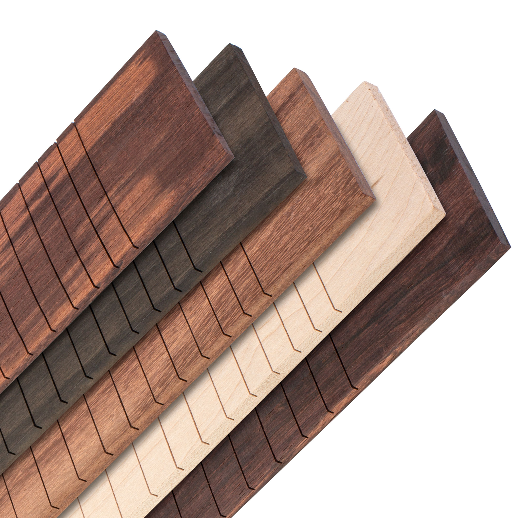 Diapasón ranurado para guitarras Paul Reed y Dobro, plano