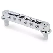 Puente de aluminio TonePros TP6A Tune-o-matic con monturas de latón, cromado