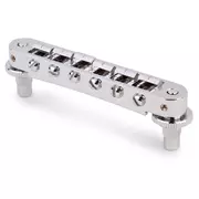 Puente de aluminio TonePros TP6A Tune-o-matic con monturas de latón, níquel