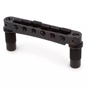 Puente de aluminio TonePros TPFA Tune-o-matic con monturas de latón, negro