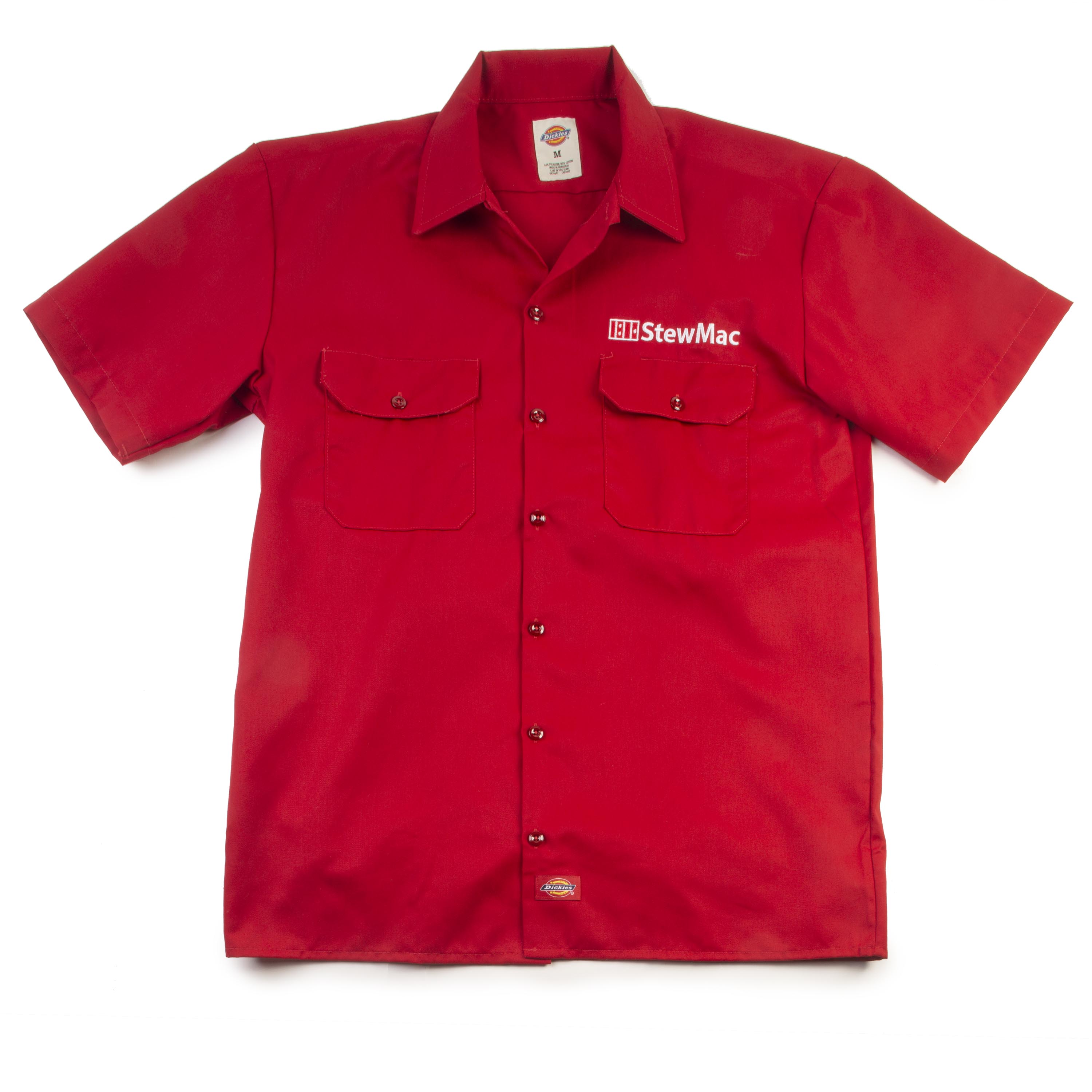 Camisa de trabajo StewMac Dickies, roja Camisa de trabajo StewMac Dickies, roja
