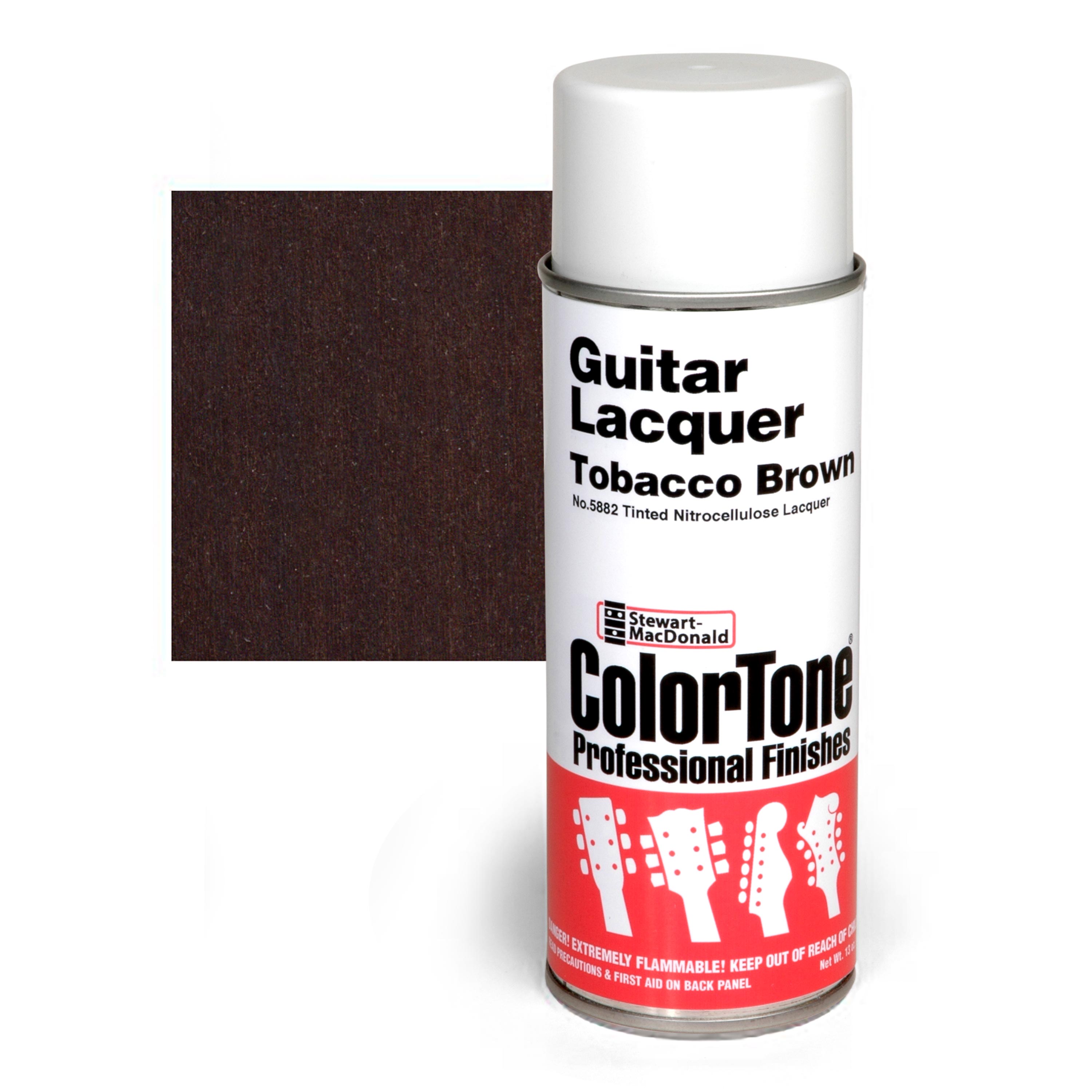 Laca en aerosol ColorTone para guitarra, Tobacco Brown