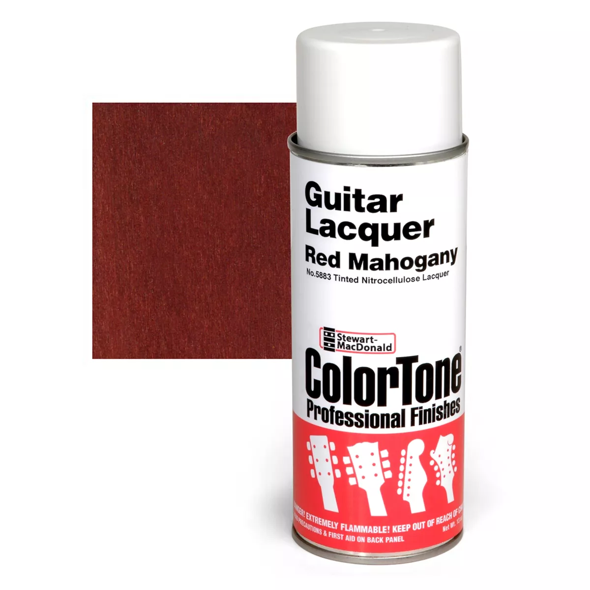 Laca en aerosol ColorTone para guitarra, Red Mahogany Laca en aerosol ColorTone para guitarra, Red Mahogany
