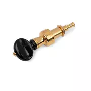Perno de ajuste individual Five-Star para Banjo, perilla negra sobre oro, clavijero único