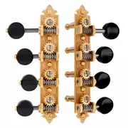 Máquinas de mandolina estilo F Waverly con perillas de ébano, satinado dorado