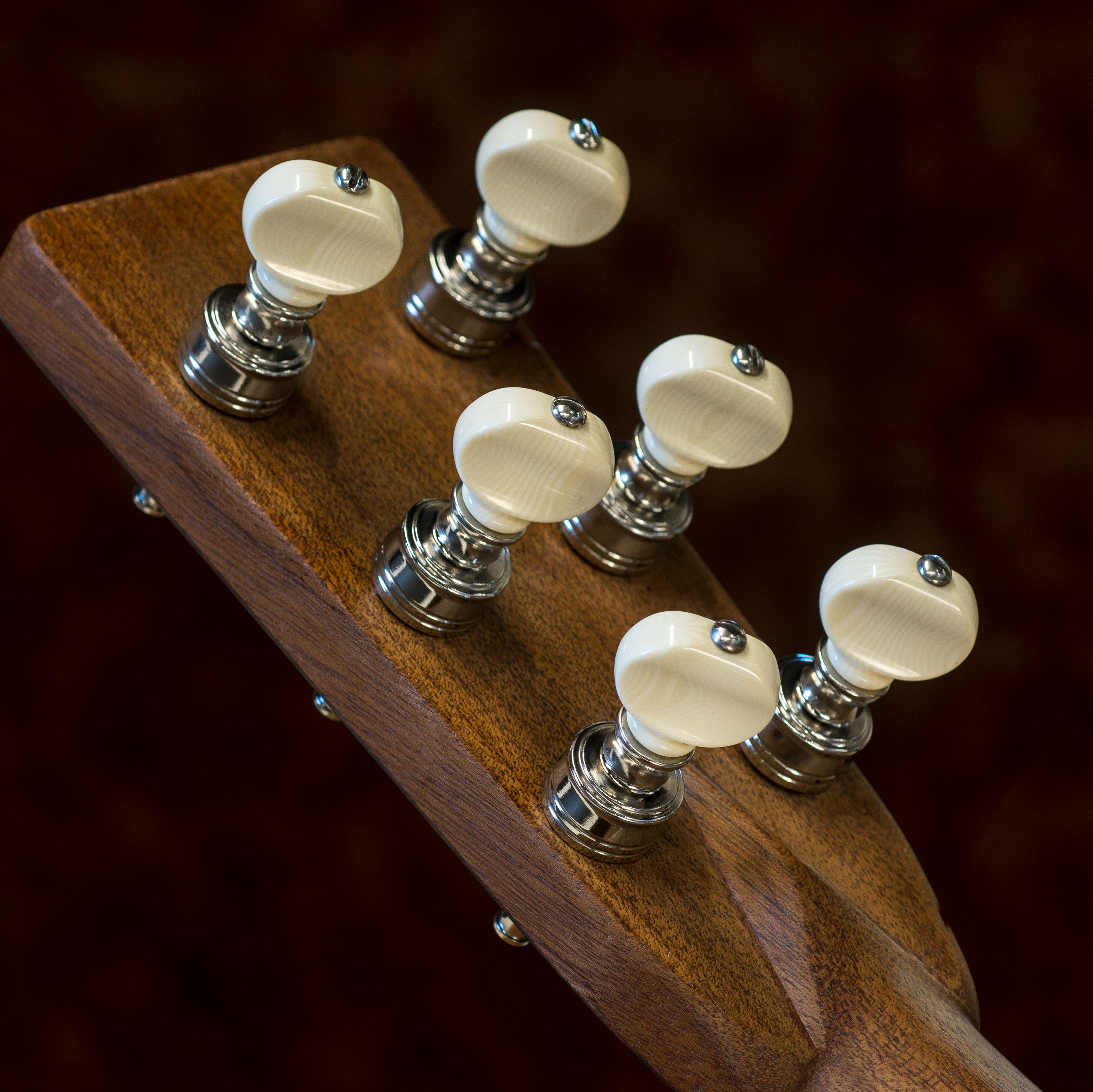 Ciclón de raquitismo, clavijas de ajuste de alta relación para guitarra con perillas de marfil, juego de 6