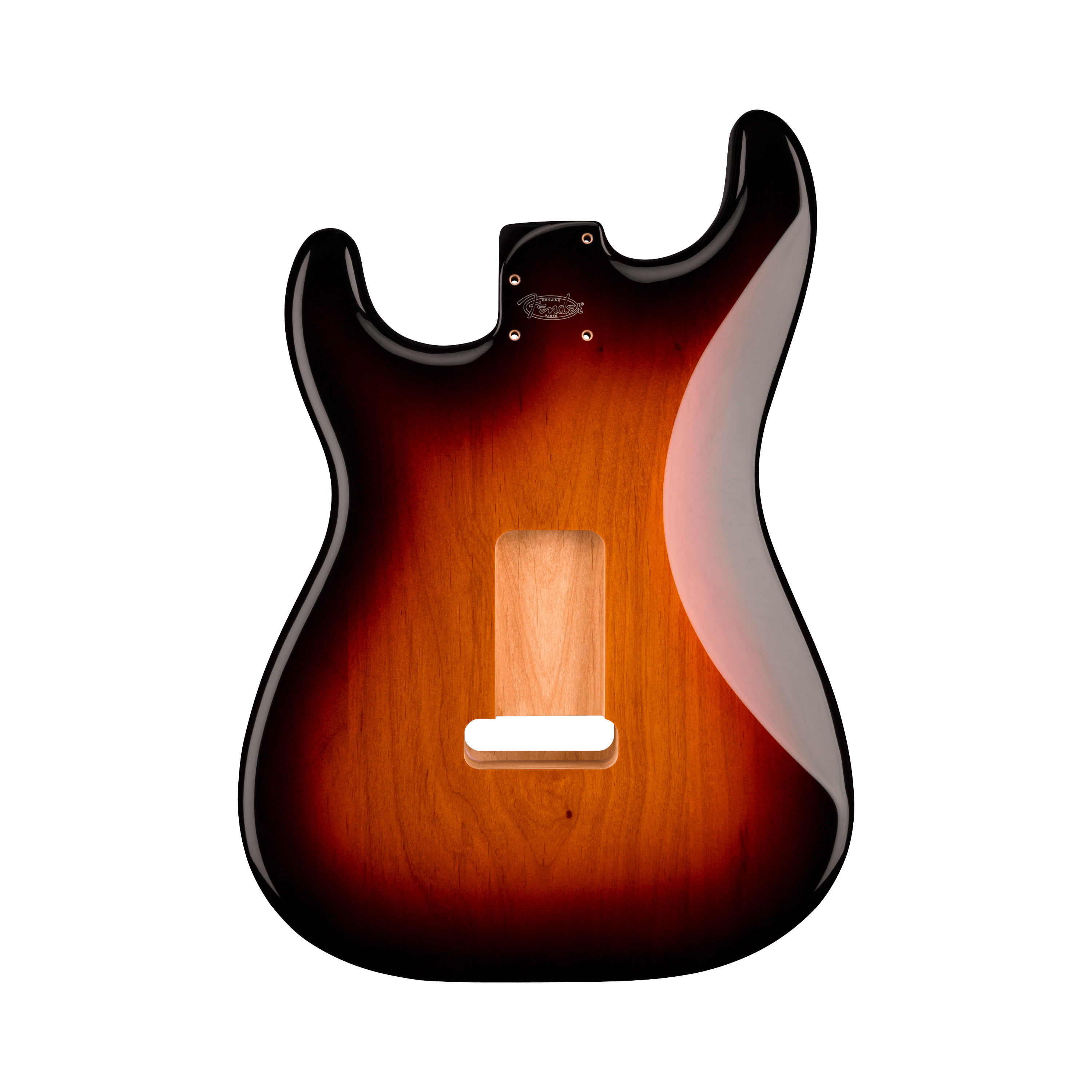 Cuerpo de estratocaster Fender Deluxe, 3-Color con efecto de destellos de sol