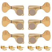 Gotoh Midsize 510 3+3 clavijeros con perillas metálicas, dorado