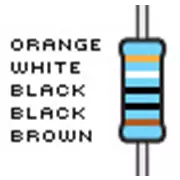 Resistencias, 390 ohmios, tolerancia del 1%