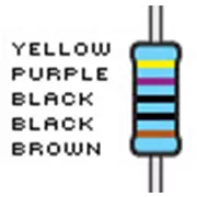 Resistencias, 470 ohm, tolerancia del 1%