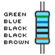 Resistencias, 560 ohm, tolerancia del 1%