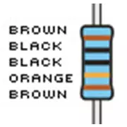 Resistencias, 100 K, tolerancia del 1%