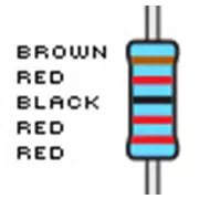 Resistencias, 22 K, tolerancia del 1%