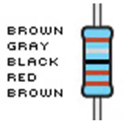 Resistencias, 18 K, tolerancia del 1%