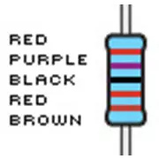 Resistencias, 27 K, tolerancia del 1%