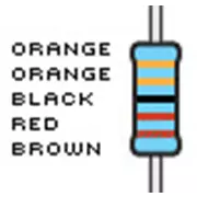 Resistencias, 33 K, tolerancia del 1%