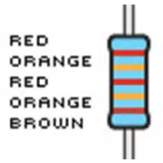 Resistencias, 232 K, tolerancia del 1%