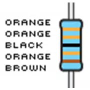 Resistencias, 330 K, tolerancia del 1%