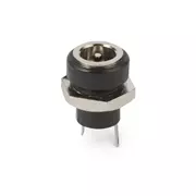 Toma de corriente DC jack, pequeña, cejuela metálica