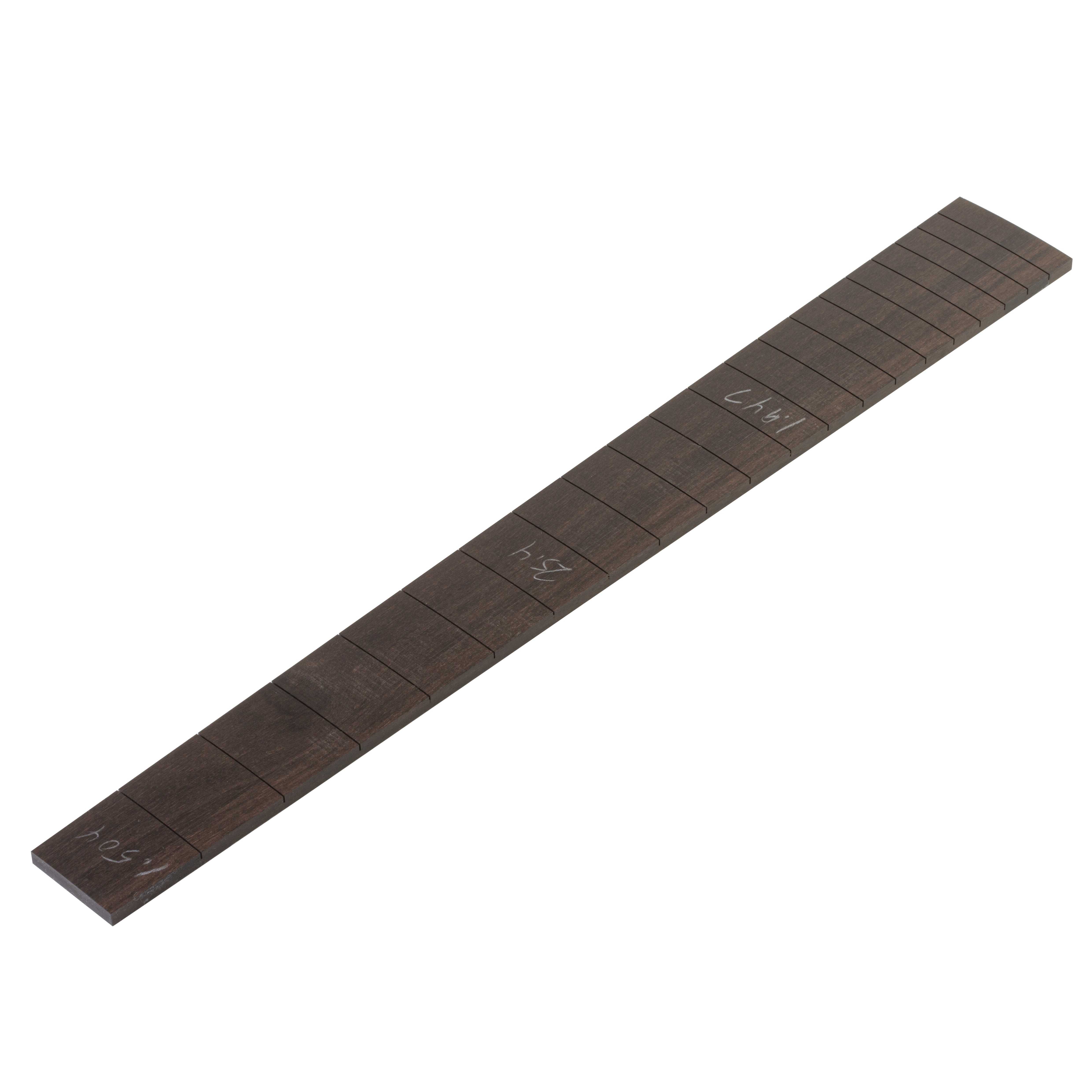 Taller de diapasón personalizado de ébano, 25,4", 1-1/2" N, 1-61/64" S