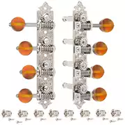 Máquinas de mandolina estilo F Waverly con perillas de ámbar, níquel brillante