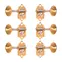 Sintonizadores de guitarra Waverly High Ratio con perillas Butterbean para cabezas de estribo, dorado, 3L/3R Sintonizadores de guitarra Waverly High Ratio con perillas Butterbean para cabezas de estribo, dorado, 3L/3R