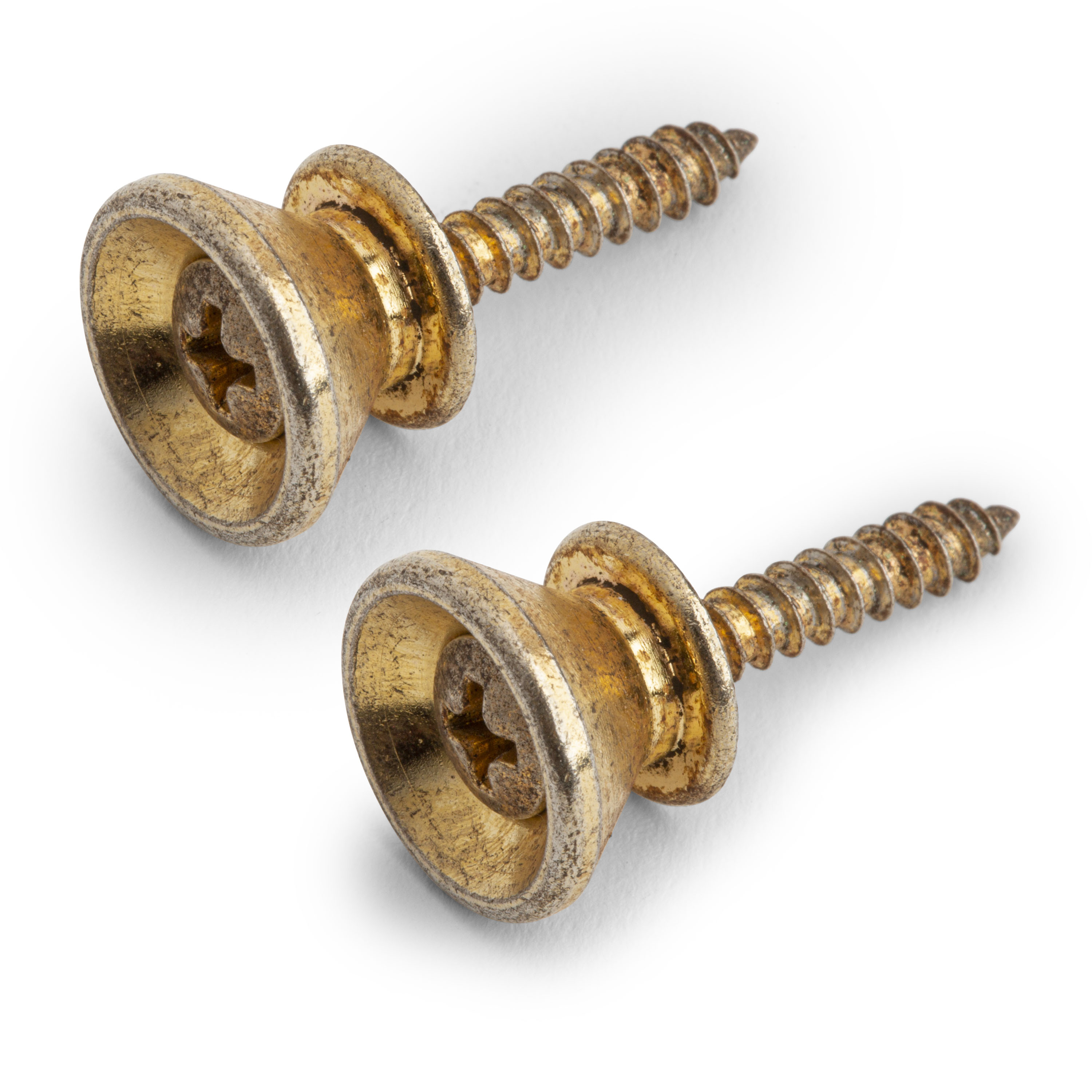 Botones de correa envejecida GuitarSlinger, juego de 2 Botones de correa envejecida GuitarSlinger, juego de 2