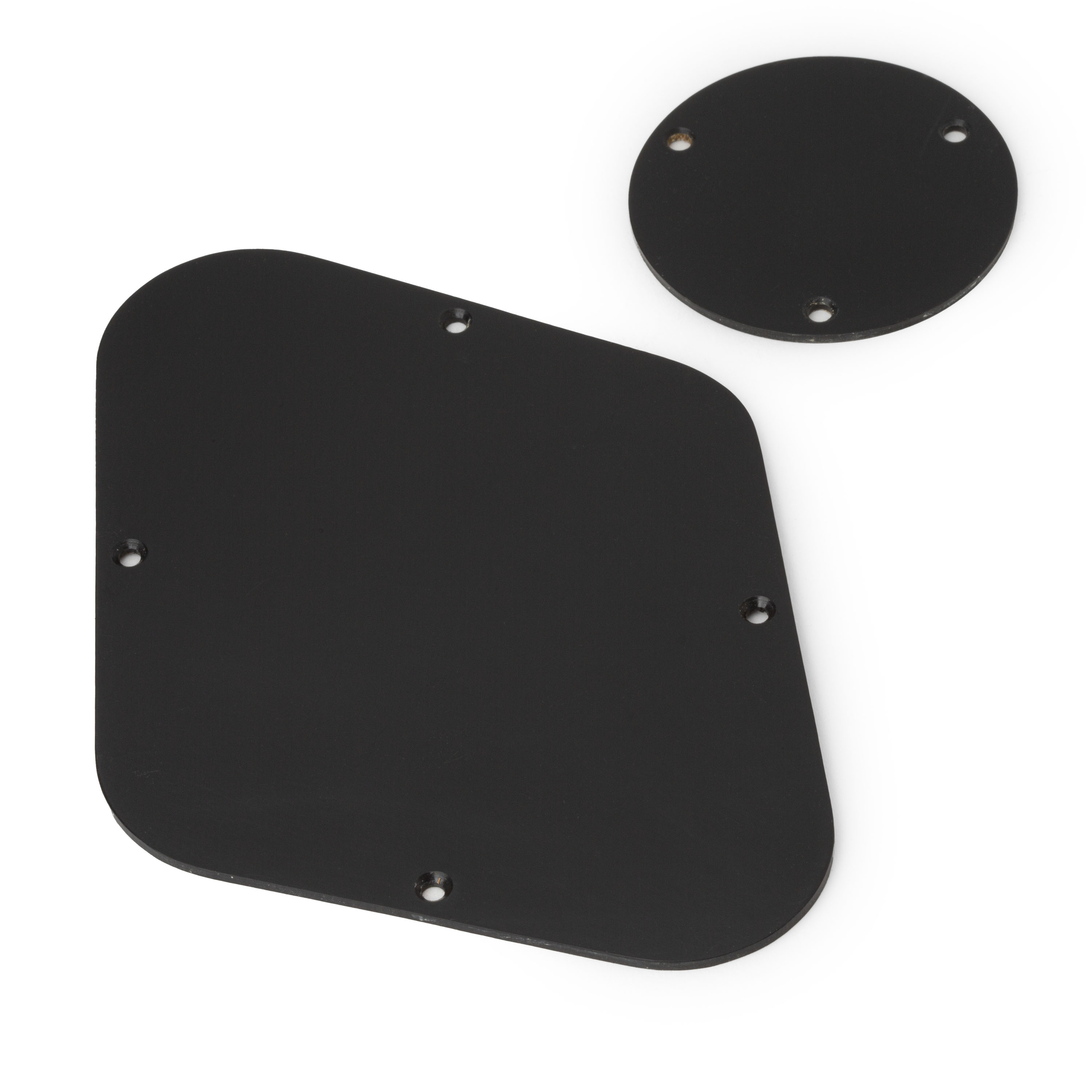 Juego de placa posterior añejada GuitarSlinger para Gibson® Les Paul®, Negro añejado