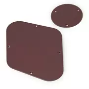 Juego de placa posterior añejada GuitarSlinger para Gibson® Les Paul®, Marrón añejado