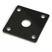 Placa de jack añejada GuitarSlinger para Gibson® Les Paul®, Negro añejado / Blanco / Negro