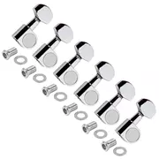 Los clavijeros StewMac de 6-In-Line con perilla estilo Schaller grande, cromo