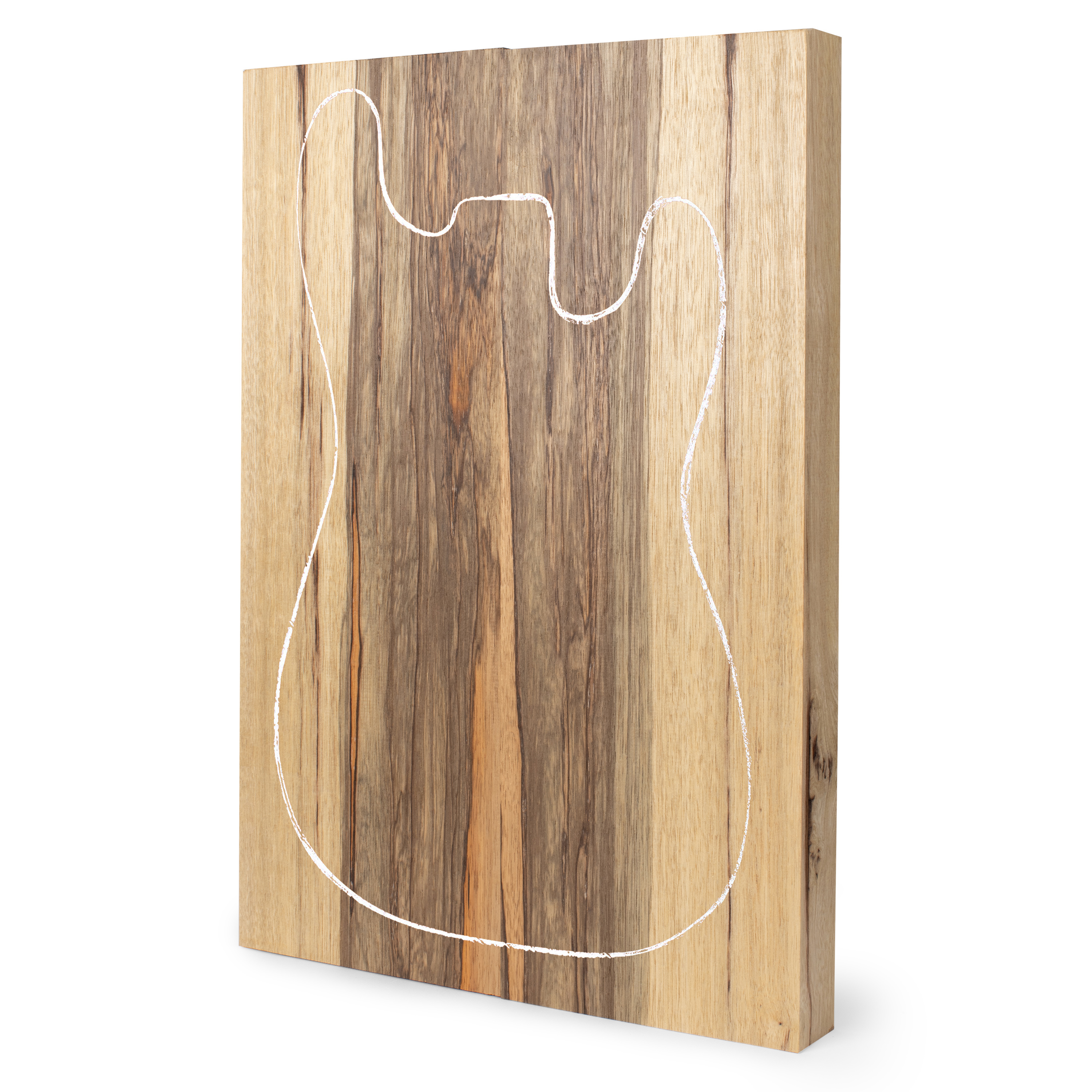 Black Limba Body Blank, 2-Piece