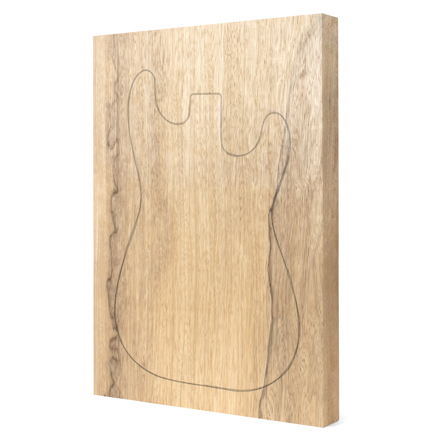 Limba negro cuerpo en bruto, 1-Piece