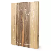 Limba negro cuerpo en bruto, 2-Piece