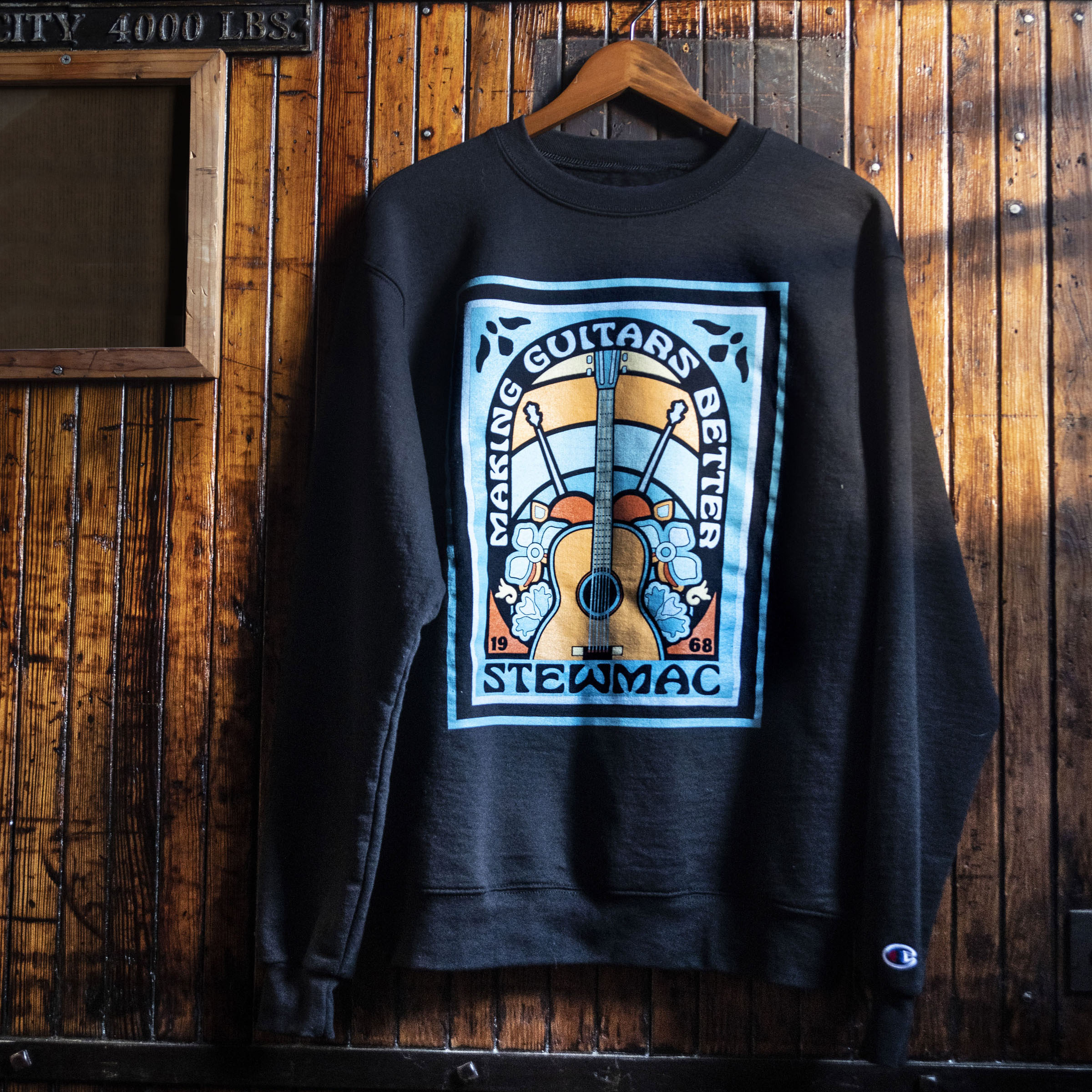 StewMac '68 Retro Guitar Sweatshirt