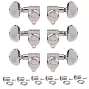 Serie Revolution 3+3 de Kluson con seguro, clavijeros de montaje en E, níquel