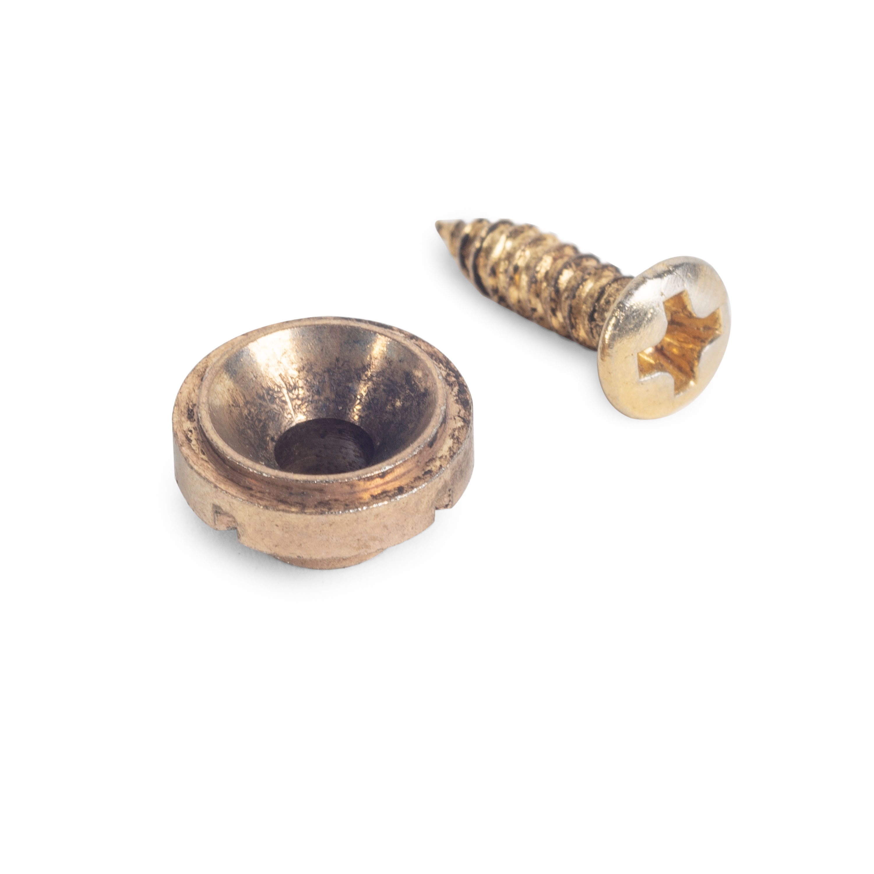 Guía de cuerdas envejecida GuitarSlinger con tratamiento criogénico para Stratocaster años 50s Guía de cuerdas envejecida GuitarSlinger con tratamiento criogénico para Stratocaster años 50s