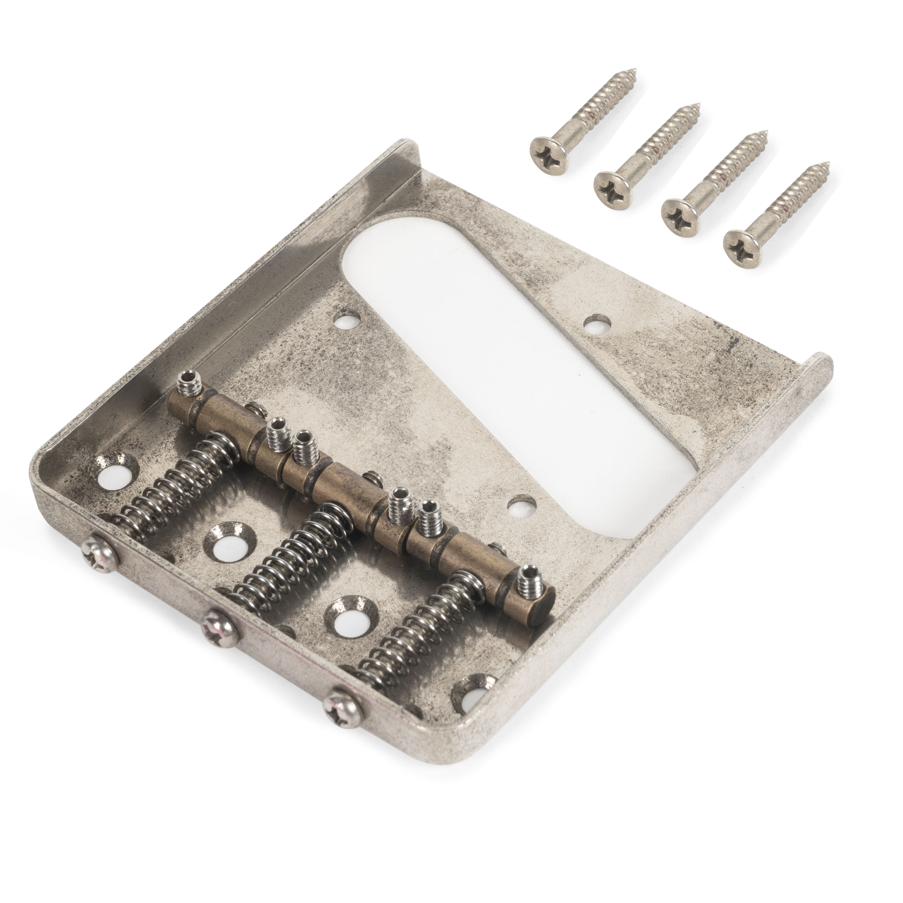 Puente envejecido GuitarSlinger con tratamiento criogénico para Telecaster Puente envejecido GuitarSlinger con tratamiento criogénico para Telecaster