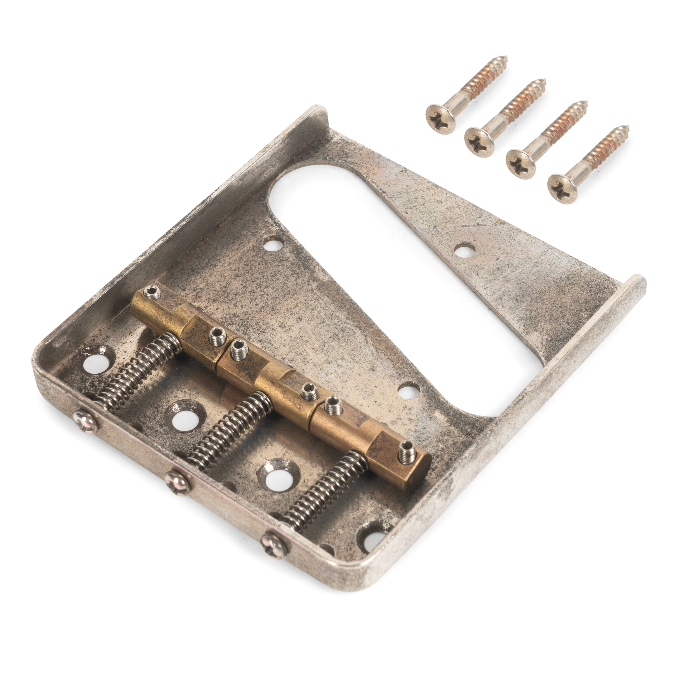 Puente compensado envejecido GuitarSlinger con tratamiento criogénico para Telecaster Puente compensado envejecido GuitarSlinger con tratamiento criogénico para Telecaster