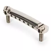 Pieza trasera de Stop Tailpiece de aluminio envejecido criocatado GuitarSlinger, níquel envejecido