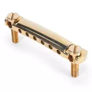 Pieza trasera de Stop Tailpiece de aluminio envejecido criocatado GuitarSlinger, dorado envejecido